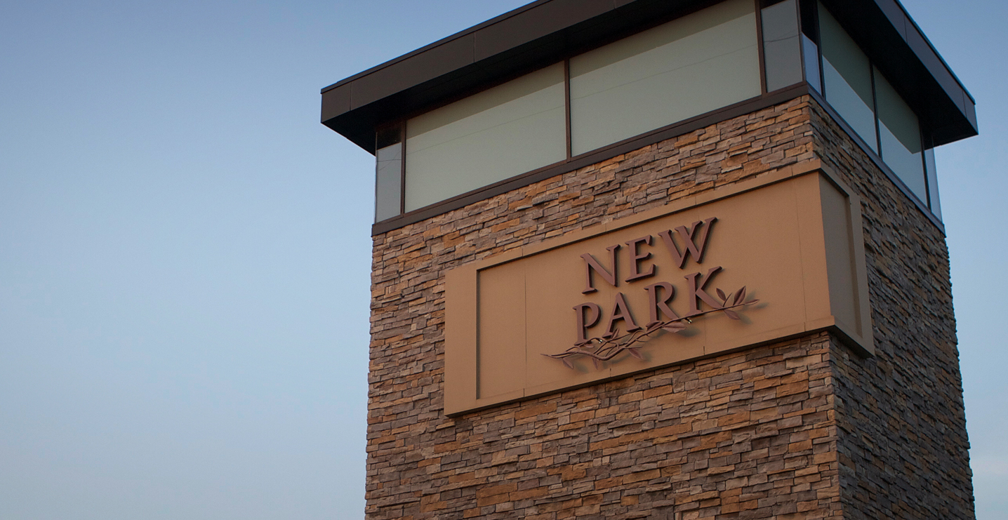 Stone Tower at entrance of New Park