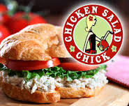 Chicken Salad Chick logo and Chicken Salad sandwich