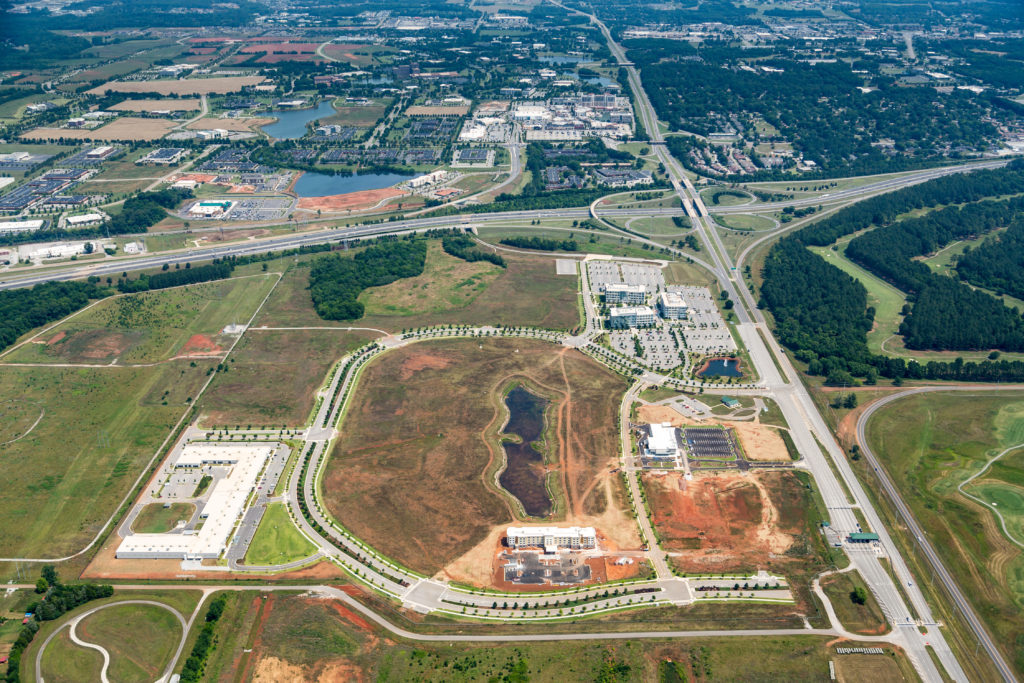 Aerial View of Redstone Gateway